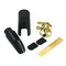 Plastic Soprano Sax Mouthpiece with Metal Cap Buckle Reed Mouthpiece Patche