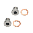 2x M12x1.25 Oxygen Sensor Blanking Plug Cap O2 Eliminator Lambda Block Off Bung