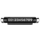 Luminous Rotatable Car Temporary Parking Card Phone Number Plate(Black)