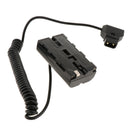 1Pcs D-TAP to NP-F550 DC Power Adapter Spring Cable Converter for Monitor Using