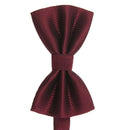 Men's Plain Polyester Pre Tied Wedding Bow Tie (Fuchsia) V6Y6