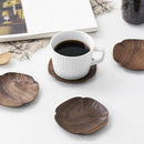 1Pcs Durable Walnut Wood Coasters Placemats Decor Heat Resistant Drink Mat