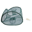 5 Holes Automatic Fishing Net Shrimp Cage Nylon Foldable Crab Fish Trap Cas
