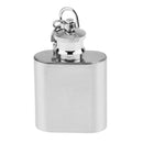 1oz 28ml With Key Chain Key Ring Liquor Stainless Steel Pocket Hip Flask