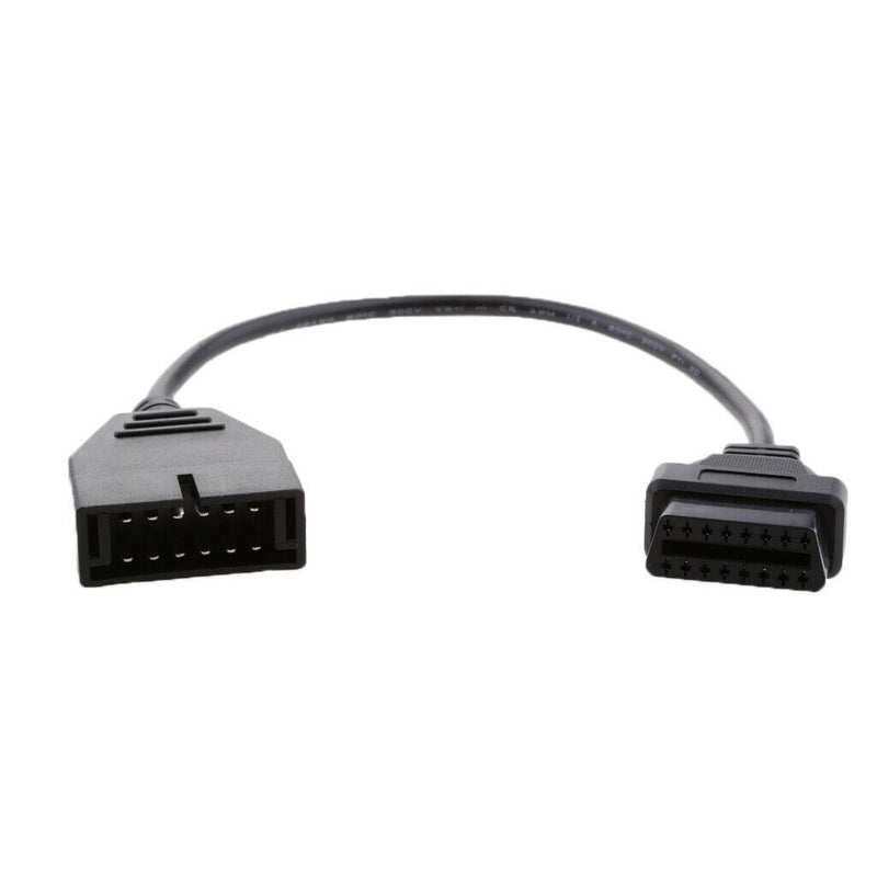 Car Error Fixing 12 Pin To 16 Pin OBD2 OBDII Scanner Cable Adapter For GM