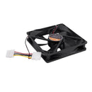 PC Brushless DC 4 Pin Connector 7 Blades 12V 12cm 120mm Cooling Fan O5H8