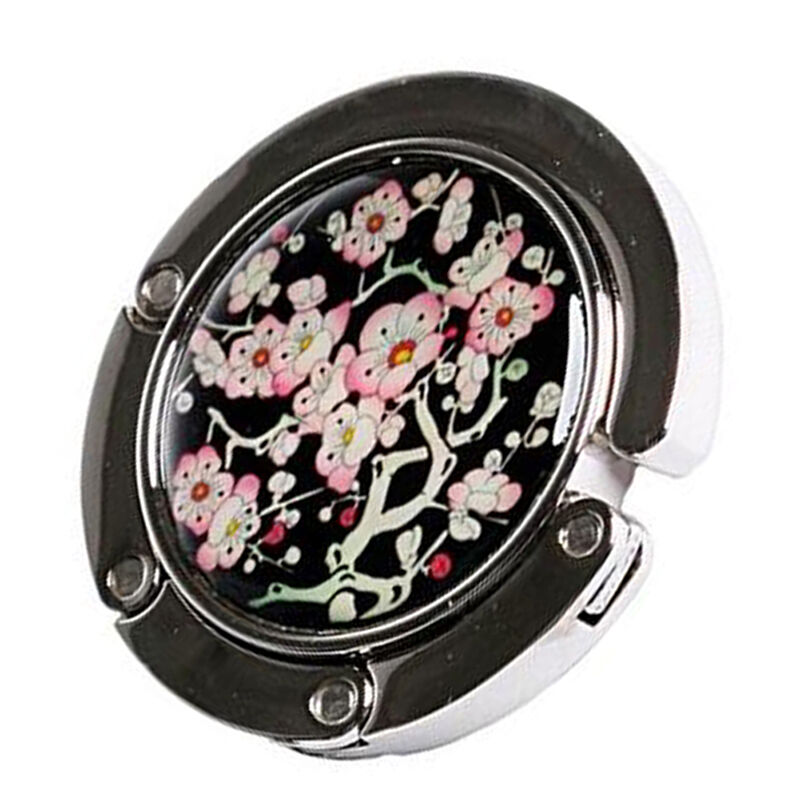 1Pcs Folding Hand Bag Holder Hook Hanger Mixed - Plum blossom Pattern Hot