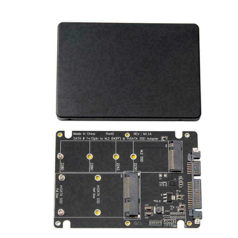 1*Mini PCI-E B/M-KEY M.2 NGFF & 2.5" mSATA SSD to SATA 3.0 Converter III To G3E5