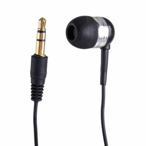 Universal 3.5mm Jack Single Side Headset In Ear Wire Earphone Earbud Headphone
