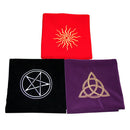 Velvet Tarot Cloth Wicca Pentacle Sun for Tarot Cards Parts Purple 60x60