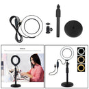 4.6 Inch Dimmable LED Ring Light Kit Photography Selfie Light + Desktop Stand