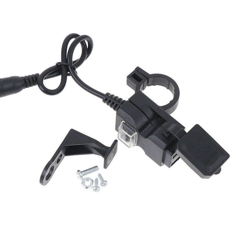 Universal USB Motorcycle Charger Waterproof Dual USB 12V Power Supply Adap OZ