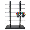 Wood Sunglass Glass Rack Frame Display Stand Holder Organizer Black 6-Layer