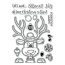 DIY Clear Silicone Stamp Seal Cute Christmas Elk Deer Album Embossing (B) A