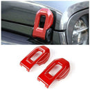 2Pcs/set Car Hood Lock Buckle Latch Bracket Trim For 2020 Gladiator JT Jeep E7J1