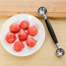 Double End Stainless Steel Fruit spoon ice scoop baller spoon Melon E3C2 I2 E1W4