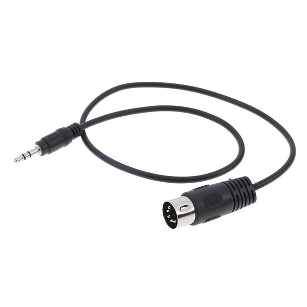 1Pc 5 Pin Din MIDI male to 3.5mm male plug stereo jack audio adapter ca 3C