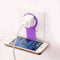 2PCS Foldable Cell Phone Charging Rack Holder Wall Charger Adapter Hanger Shelf