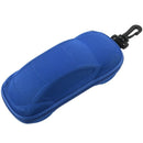 Blue Car Shape Eyeglasses Eye Glasses Sunglasses Case with Zipper R7I3