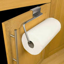 Nailless Over the Cabinet Door Stainless Steel Paper Towel Roll Holder S7H9