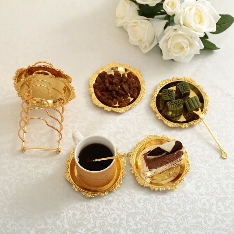 Series 6 Piece Roller Coaster Creative Drink Coaster Decorative Frame Non-SlL4Q1