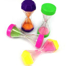 Plastic Hourglass Sand Timer Clock Sandglass Timer Cup Kid Math Learning ToyS lj