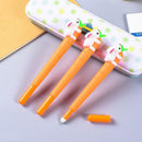 Rabbit Carrot Rollerball Pen Design Gel Kids Party Present 0.5mm