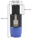 4-Pole Male Speakon Connector Head Line Plug for Cable NEUTRIK NL4FC