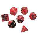 49pcs Acrylic Polyhedral Dice Double Colors Dice With Pouch For Games Fun  Z