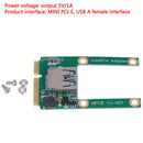 Mini PCI-E to USB2.0 Adapter Card PCI Express Card Full for Notebook JzTEUS