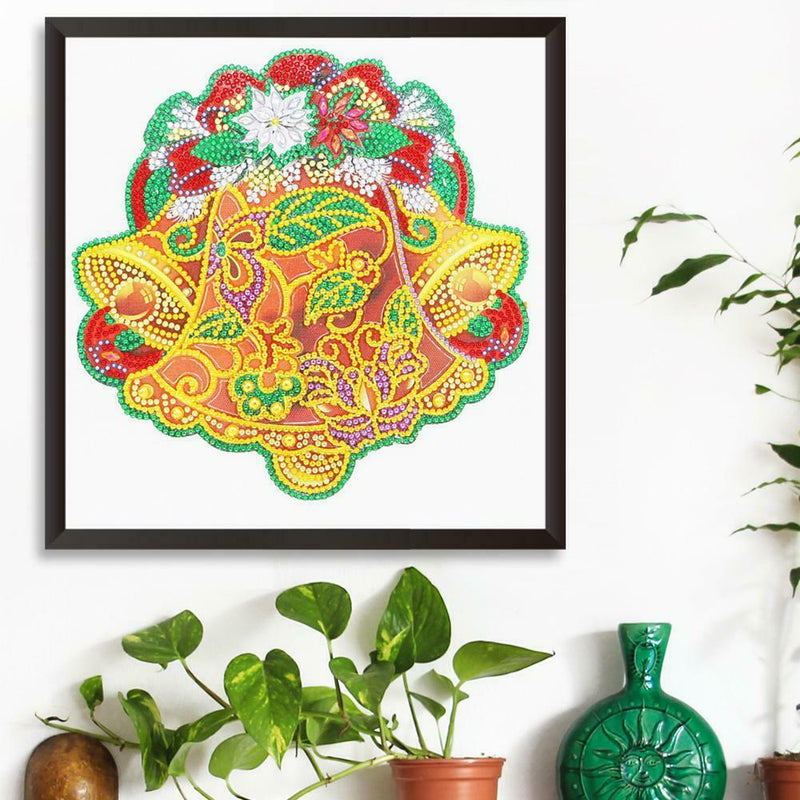 5D DIY Special Shaped Diamond Painting Christmas Bell Embroidery Mosaic Kit