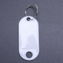 white portable plastic key fob key tag ID labels 20 pieces