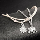 Bohemia Elephant Sun Pendant Anklet Foot Chain Anklet Barefoot Beach Jewelry JR