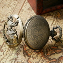 Large bronze carved zodiac animal dog pocket watch Retro style loyal dog po