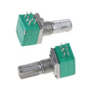 2 Pack B50K Knurled Shaft Linear Rotary Taper Potentiometer Switch, 50K Ohm, 6