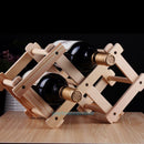Adjustable 3 Wooden Wine Rack Bottle Holder Kitchen Organizer Display Shelf Xmas