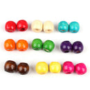 100 Pcs Wooden Hair Braid Dreadlock Beads Cuffs Clips Braid Spiral Jewelry~DecME