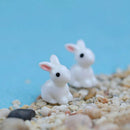 110pcs Animal Bees and Rabbits Sculptures Ornament Statue Garden Decor