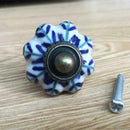 Pumpkin Shaped Ceramic Pull Handle Knob Retro Door Drawer Cabinet Cupboard