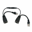 Power Over Ethernet Passive PoE Adapter Injector + Splitter Kit PoE Cable Bl JR