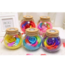 Wishing Bottle LED Romantic Bulb RGB Dimmer Lamp Rose Flower Bottle Light w
