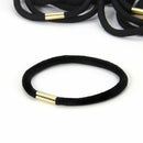 50pcs Elastic Rubber Hair Band Headband Black 4mm