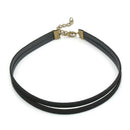 Retro Gothic Necklace Leather Chain Women's Charm Pendant Bib Choker Cord  H7