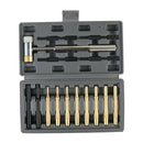 Engineering Hammer and Punch Set with Brass, Steel, Plastic Punches, Brass/Nylon