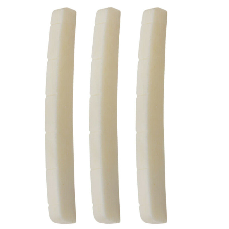 3x  Curved Slotted BONE NUT For    Guitar