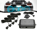 4 Parking Sensors Car Reversing Rear Reverse Backup Buzzer Alarm Kit LED Displa