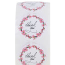 500 Pcs/roll thank you stickers floral design seal label party wedding decoSEAU