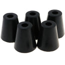 5 Pack 45x49mm Furniture Cabinet Round Rubber Case Feet Anti-Slip Circular