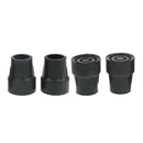 4pcs 25mm Rubber Trekking Pole Cap Walking Stick Crutch Ferrule Non-slip Foot