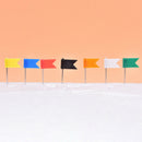 Mixed color flag pin map whiteboard bulletin board office paper stationery OZ